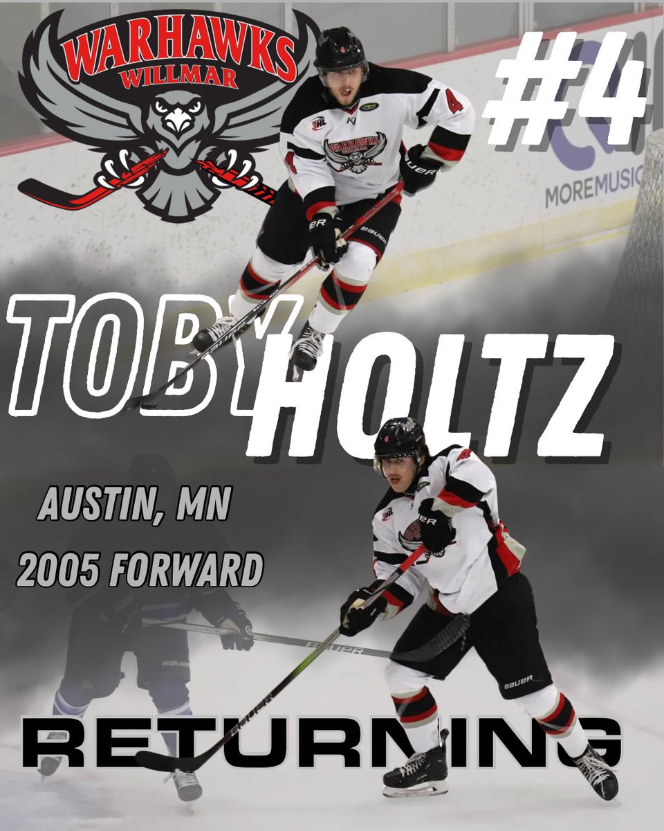 “I’m excited to be returning to Willmar this upcoming season. I had such a great time last year with the team, fans, and community. Definitely looking forward to building on last seasons positive traditions and going for the Fraser!”
Toby