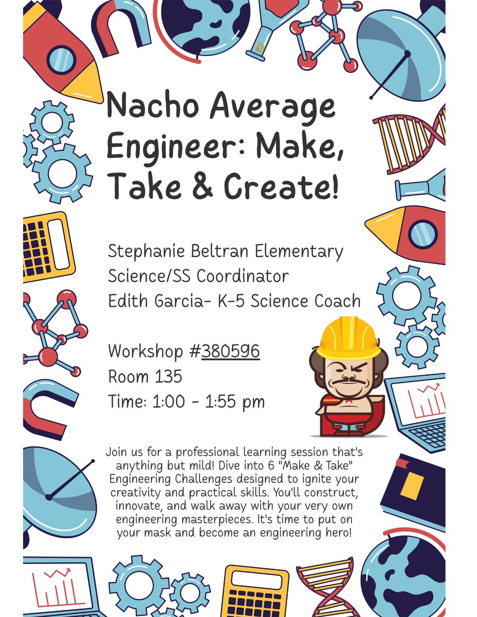 Stephanie Beltran (@sciencemisd) on Twitter photo Excited to present at #technovate25 with <a href="/EG_Science/">Edith Garcia</a> on some Engineering fun! Come hang with us, build some things, and walk away with some engineering practices for your classroom 👷♀️👷 be sure to sign up! Space is limited ❤️ <a href="/rfluegel/">Rosie Fluegel</a> <a href="/jamesvarlack/">James Varlack 👨🏾💻🔜2025 🏫 YR</a> Excited to present at #technovate25 with <a href="/EG_Science/">Edith Garcia</a> on some Engineering fun! Come hang with us, build some things, and walk away with some engineering practices for your classroom 👷♀️👷 be sure to sign up! Space is limited ❤️ <a href="/rfluegel/">Rosie Fluegel</a> <a href="/jamesvarlack/">James Varlack 👨🏾💻🔜2025 🏫 YR</a>