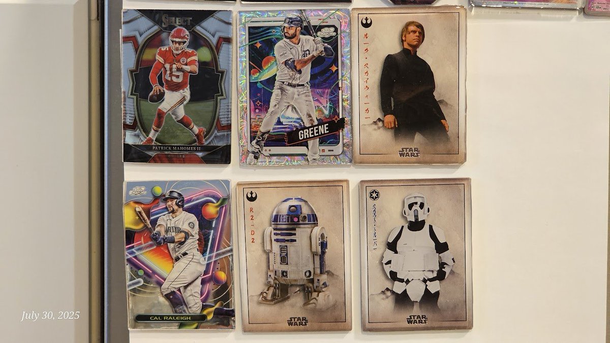 DodgersDan81's tweet photo. Good morning!

Start your day with a blast of custom greatness — sports, Star Wars, and pure nostalgia all wrapped in resin.

Which one's your favorite from this new batch?

#CardCollectors #CustomMagnets #SportsCards #StarWars #HobbyCommunity #GoodMorning https://t.co/AOyzMV2sHN