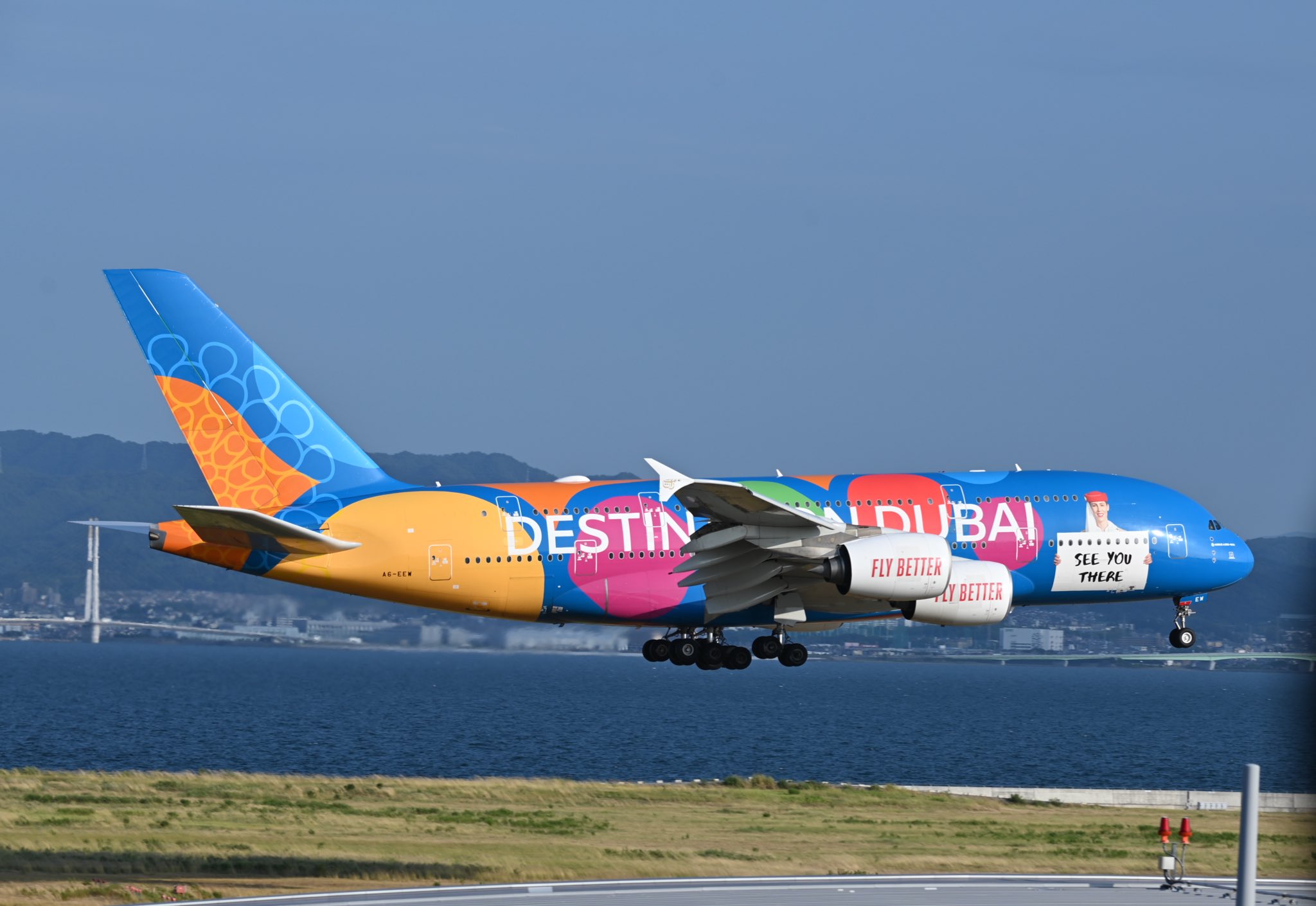 Aviationtag フライトタグ エミレーツ A380 KIX Aviationtag フライトタグ エミレーツ A380 KIX