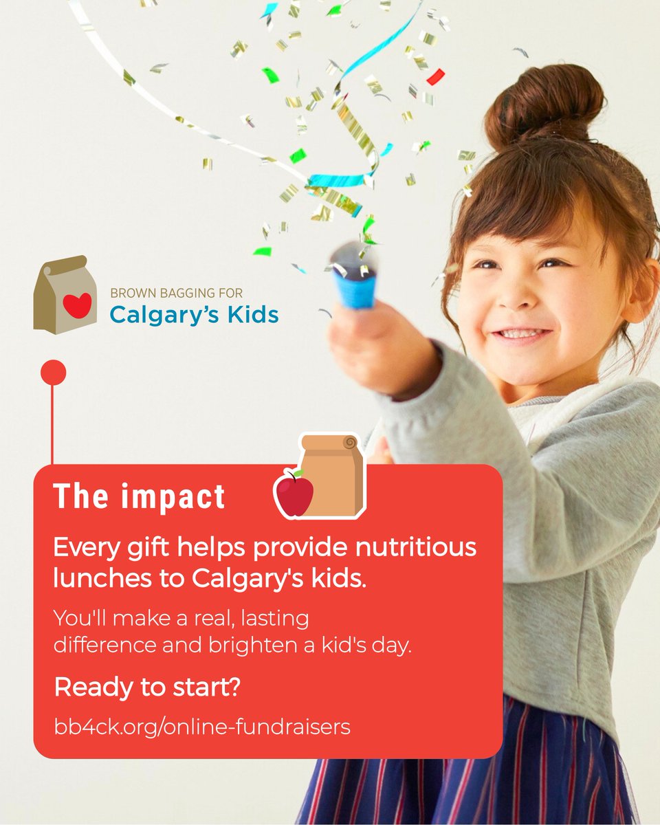 🎉 Celebrating a birthday, graduation, or life moment?
 Turn it into an online fundraiser to support Calgary's kids! 🥪❤️
 Start here: bb4ck.org/online-fundrai…
 #BB4CK #Fundraiser #YYC #FeedTheKids #GiveBack #Nonprofit #Donate