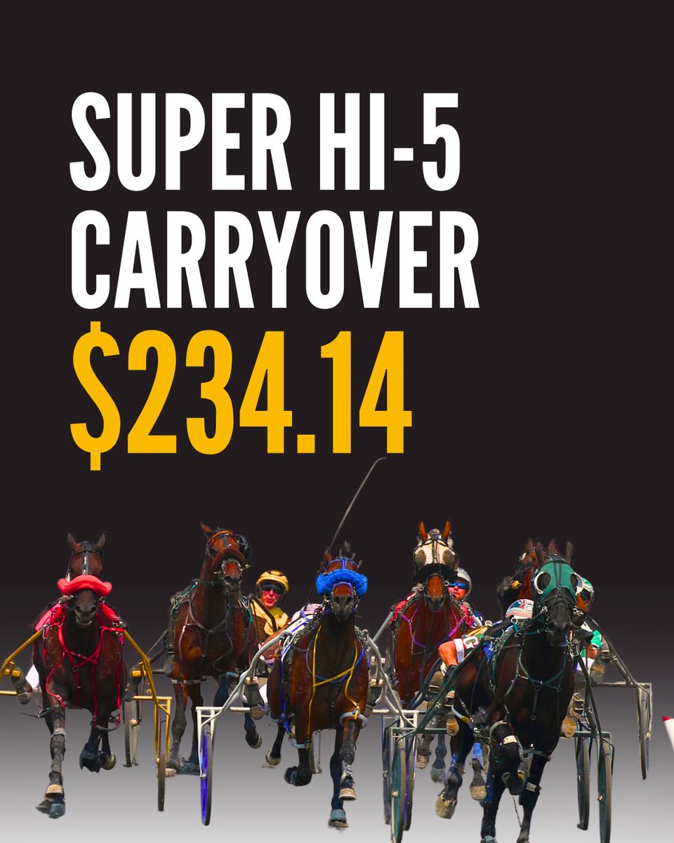 Super Hi-5 Carryover for tomorrow's races, expert selections will be posted later today!