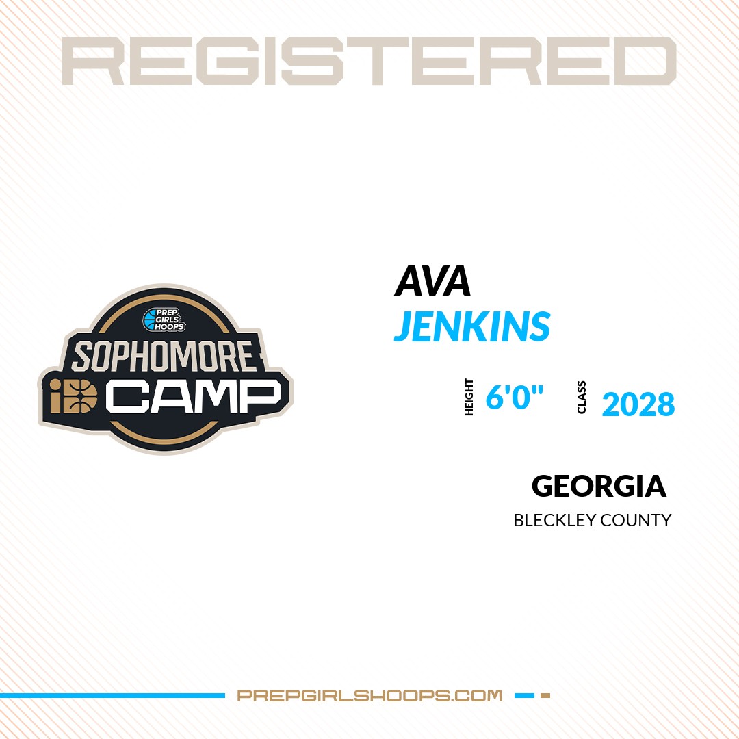 Welcome Class of 2028 Ava Jenkins (<a href="/rjenkins130/">Ava Jenkins 2028</a>) of Bleckley County HS to the <a href="/PGHGeorgia/">PutnamGeneralHosp</a> Showcase @ Marietta HS. 

🔥🏀 #PGHIDCampGA 🏀🔥

Register NOW! 👇  
events.prepgirlshoops.com/e/1604/registe…