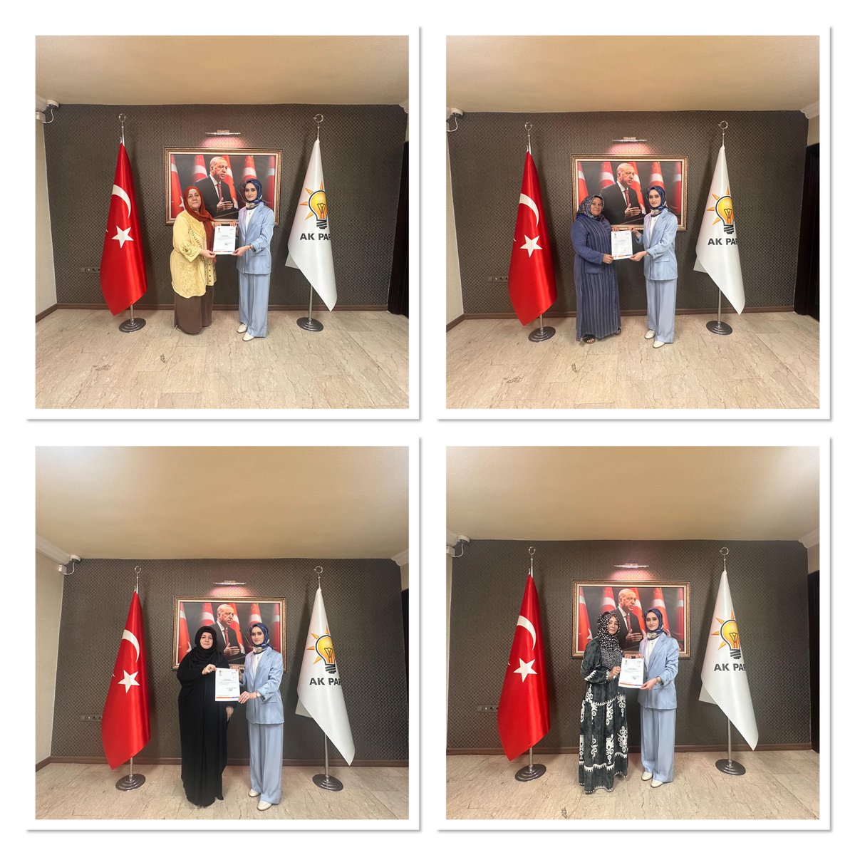 AK Kadın Keçiören (@akkadinkeciorn) on Twitter photo Başkanımız Sn. Av. Merve Biberoğlu Erdoğan mahalle başkanlarımıza mazbatalarını takdim etti.
Yeni dönemde de durmadan yorulmadan, ilk gün ki heyecanla koşmaya devam edeceğiz.
<a href="/RTErdogan/">Recep Tayyip Erdoğan</a>
<a href="/tugbaisikercan/">Tuğba IŞIK ERCAN</a>
<a href="/hakanhanozcan/">Hakan Han ÖZCAN 🇹🇷</a>
<a href="/akgul_aysel/">Aysel Koçak Akgül</a>
<a href="/AKadirkarapinar/">Kadir KARAPINAR🇹🇷</a>
<a href="/mervebiberoglu/">Av. Arb. Merve Biberoğlu Erdoğan</a> Başkanımız Sn. Av. Merve Biberoğlu Erdoğan mahalle başkanlarımıza mazbatalarını takdim etti.
Yeni dönemde de durmadan yorulmadan, ilk gün ki heyecanla koşmaya devam edeceğiz.
<a href="/RTErdogan/">Recep Tayyip Erdoğan</a>
<a href="/tugbaisikercan/">Tuğba IŞIK ERCAN</a>
<a href="/hakanhanozcan/">Hakan Han ÖZCAN 🇹🇷</a>
<a href="/akgul_aysel/">Aysel Koçak Akgül</a>
<a href="/AKadirkarapinar/">Kadir KARAPINAR🇹🇷</a>
<a href="/mervebiberoglu/">Av. Arb. Merve Biberoğlu Erdoğan</a>