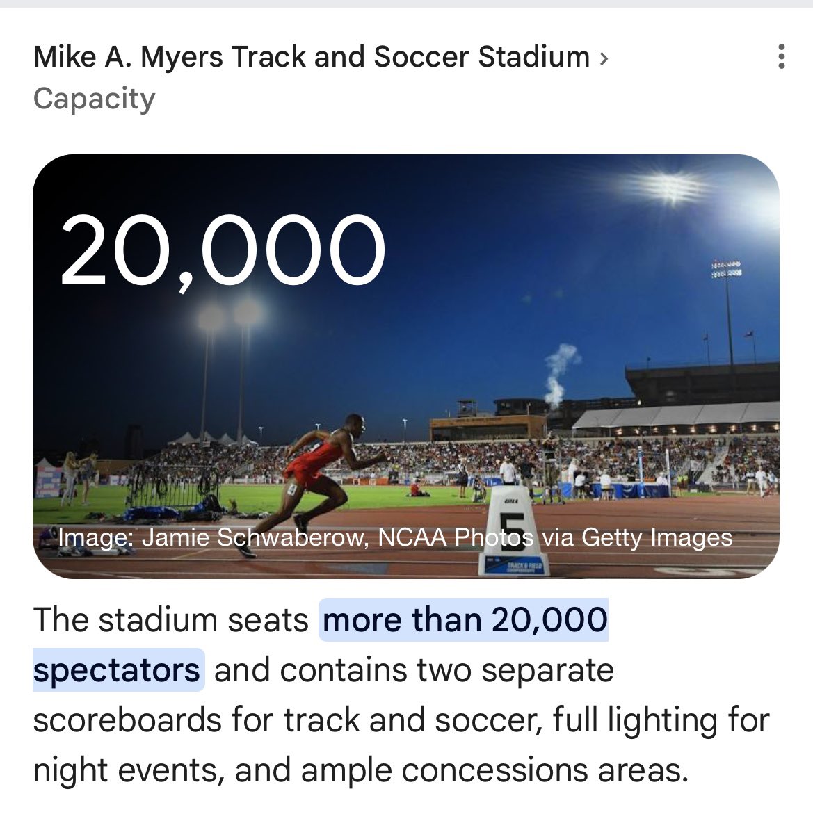 Kerrcybertruck's tweet image. I’d like to offer 3 other places besides Eugene that would absolutely have an average attendance much higher than 7,419 people

Just because Nike/Oregon bankrolls USATF doesn’t mean we need to keep hosting big meets in a small city in the most remote corner of the country