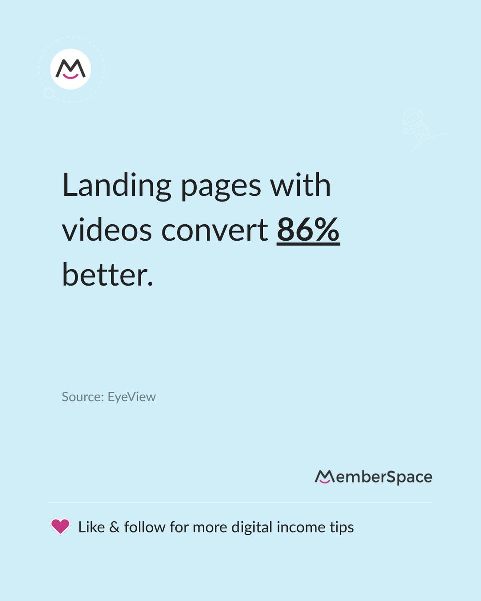 memberspace's tweet image. Video builds trust and boosts conversions. Add a quick explainer or testimonial to your sales page.

#VideoMarketingTips #LandingPageStrategy #ConversionBoost #SellWithVideo #MemberSpace