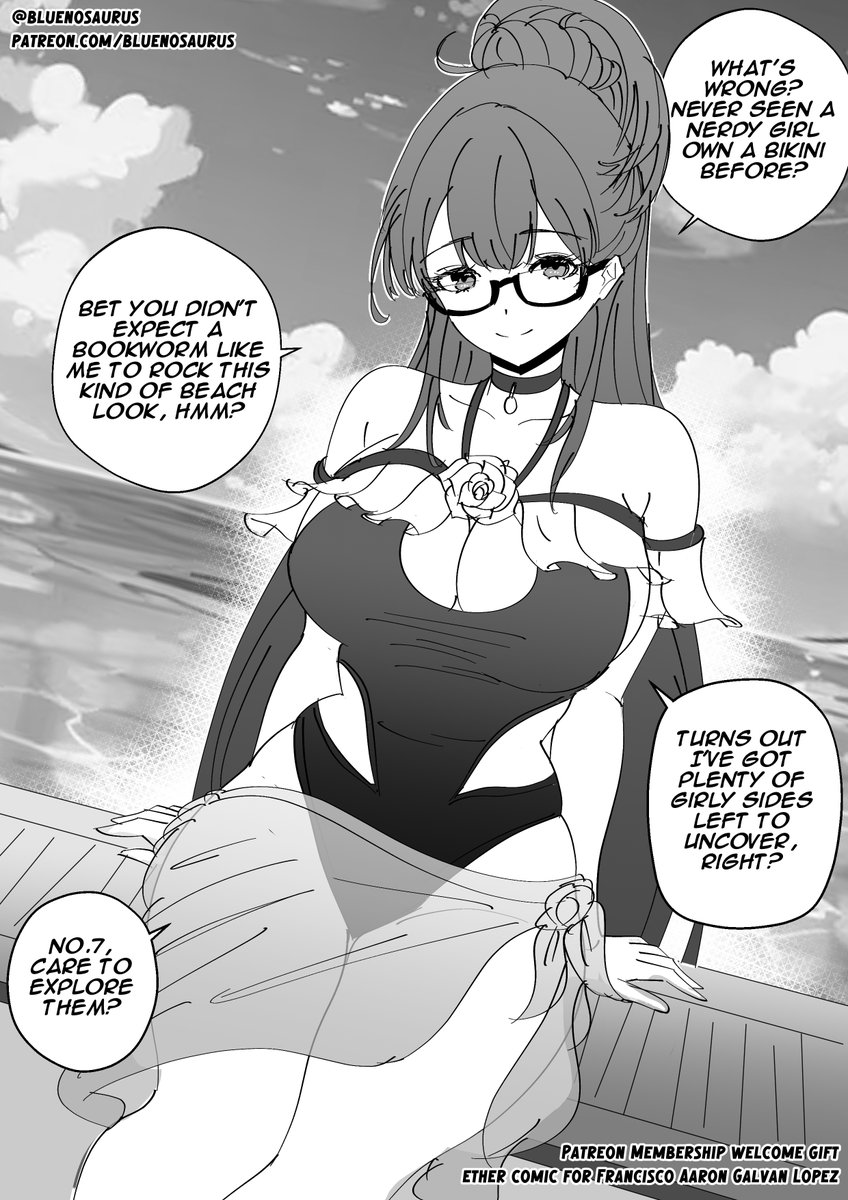 bluenosaurus's tweet image. [Patreon Membership Welcome Gift] Ether comic for Francisco Aarón Galván López

--- 
DM me to request a comic commission😤
Support my Patreon: patreon.com/bluenosaurus 👍
#NIKKE #Ether