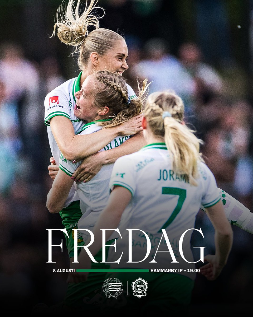 Återstart i OBOS Damallsvenskan på fredag! 👊

🎟️ Säkra dina plåtar här: hammarbydam.ebiljett.nu/tickets/select…

#Bajen