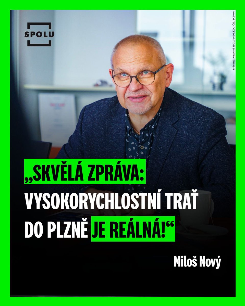 Německá strana konečně uznala důležitost modernizace tratě Praha–Mnichov, a tím jsme se výrazně přiblížili možnosti napojení Plzně na vysokorychlostní trať Praha – Plzeň – Norimberk/Mnichov!

Takové spojení se západní Evropou by znamenalo obrovský ekonomický impulz pro celý
