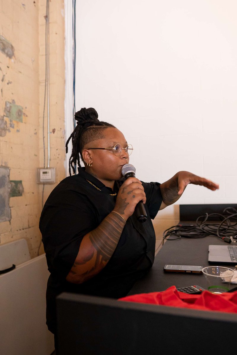 MOCAD's tweet image. Thank you to everyone who joined us for our workshop with Venusloc, featured in Code Switch! Together we explored how symbols of safety + surveillance shape Detroit. Through collage + design, we imagined a visual language for a more just future. #MOCAD #CodeSwitch