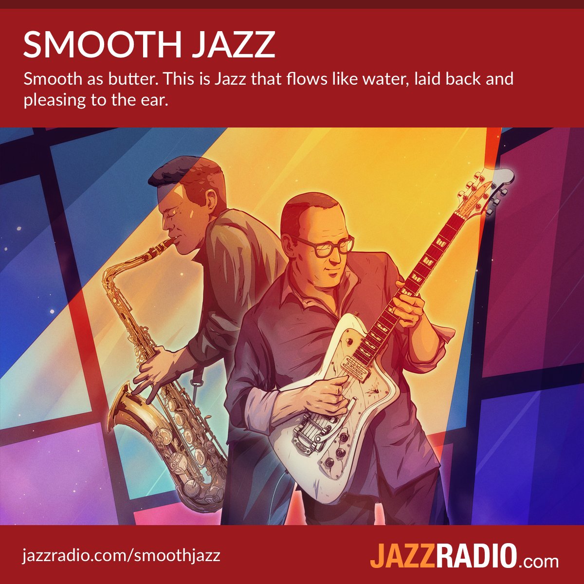 Smooth Jazz – silky-smooth jazz performed by accomplished artists, creating a seamless and enjoyable listening experience! Featuring Chuck Loeb, Norman Brown, Brian Culbertson, Boney James, and many more:
JAZZRADIO.com/smoothjazz

•

#SmoothJazz #JazzRadio #Jazz