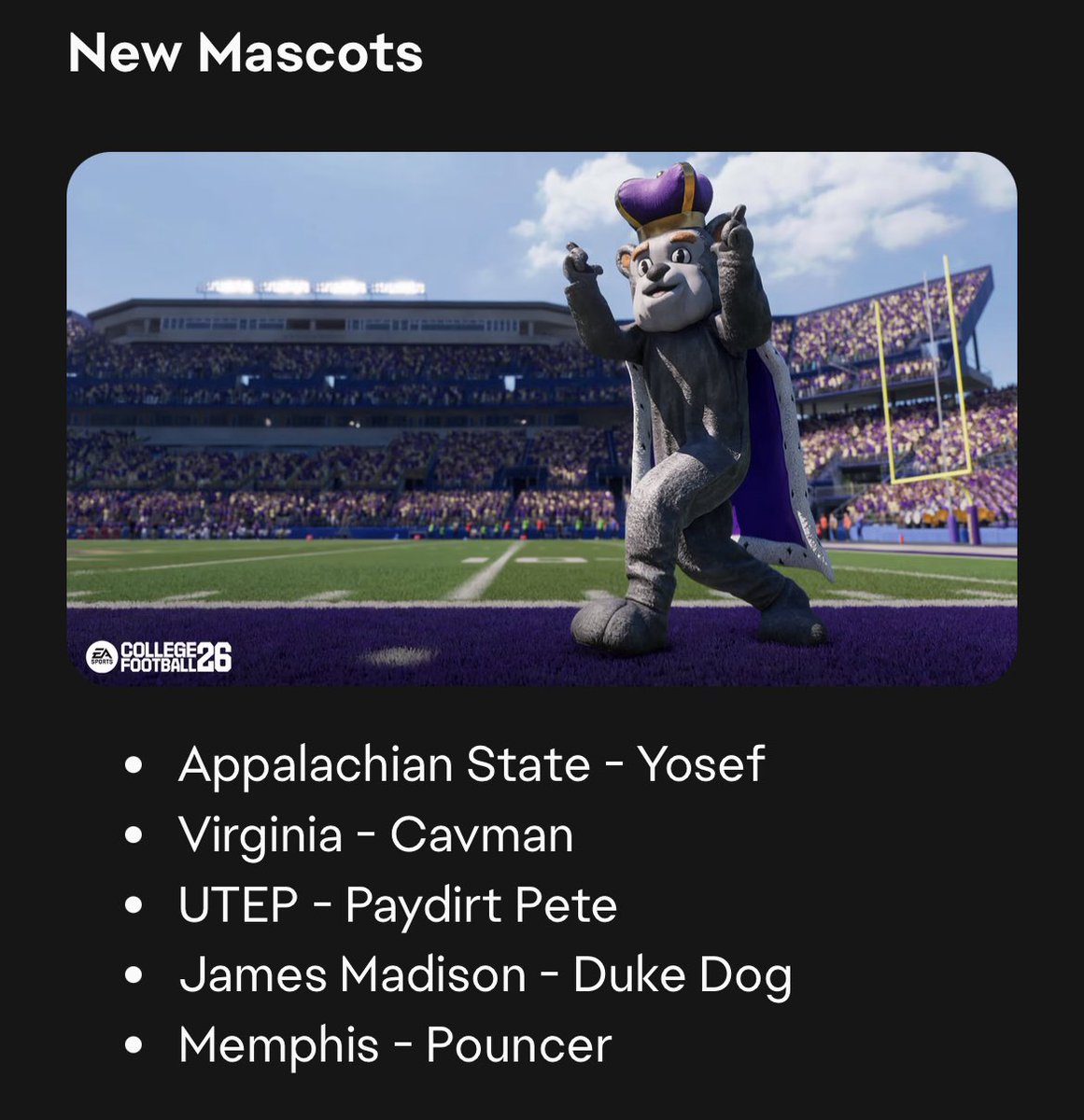 Cody Carter (@rocktown_cards) on Twitter photo Duke Dog has arrived to <a href="/EASPORTSCollege/">EASPORTSCollege</a> Let's go! <a href="/JMUFootball/">JMU Football</a> <a href="/JMUSports/">James Madison Athletics</a> <a href="/JMUSoundOff/">JMU Sound Off</a> Duke Dog has arrived to <a href="/EASPORTSCollege/">EASPORTSCollege</a> Let's go! <a href="/JMUFootball/">JMU Football</a> <a href="/JMUSports/">James Madison Athletics</a> <a href="/JMUSoundOff/">JMU Sound Off</a>
