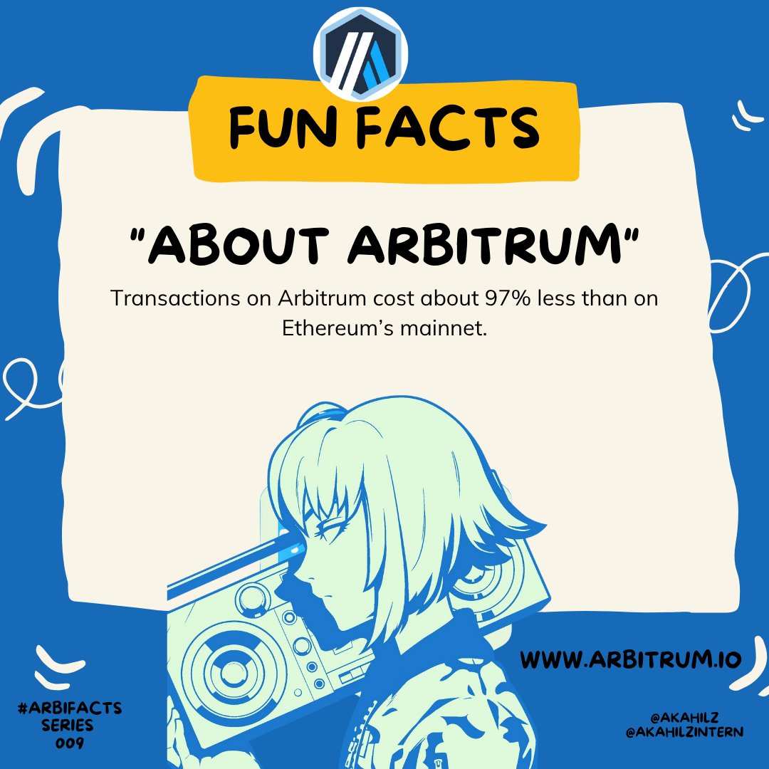 ArbiFacts Daily: Did You Know?📰

<a href="/arbitrum/">Arbitrum</a>’s ecosystem makes Ethereum affordable for all.

More facts to love ....🔥

Learn Facts, Learn Arbitrum AI, Learn Defi 🌐

#ArbiFacts #Arbitrum #Akahilz 📷📷