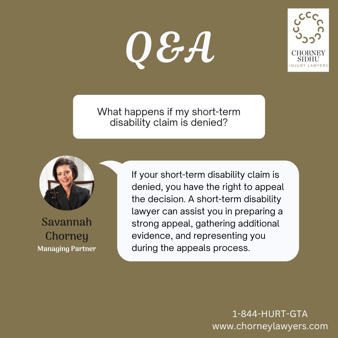 chorneysidhu's tweet image. In the unfortunate event that your claim for short-term disability benefits is terminated or denied, it is imperative to take swift action by securing the services of a qualified lawyer.  You Know What To Do Call Chorney Sidhu!  ☎️  1-844-HURT-GTA #shorttermdisability #disability