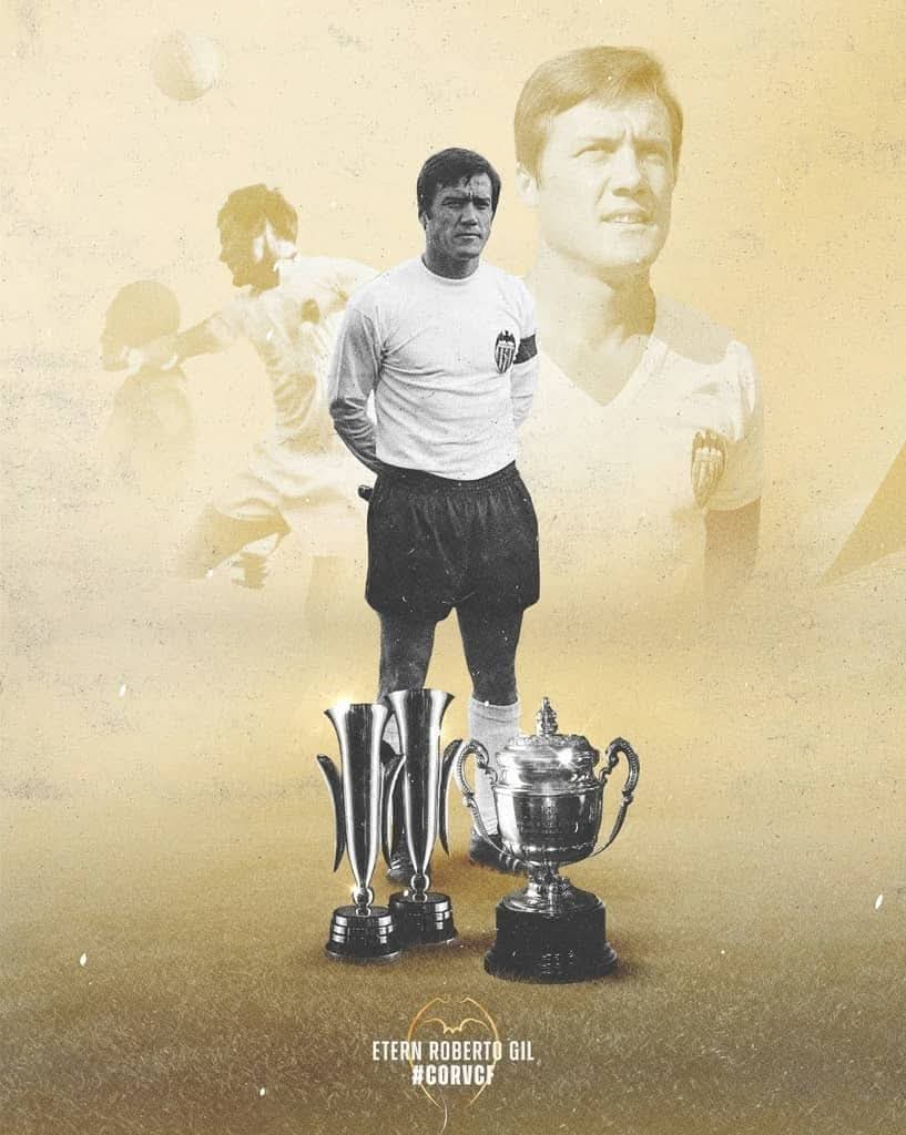 📅 Tal día como hoy en 2022, falleció la leyenda del <a href="/valenciacf/">Valencia CF</a>  Roberto Gil .
🦇 Jugador, capitán, entrenador,  y leyenda , y aunque no era nacido en <a href="/ayto_riba_roja/">Ayto Riba-roja</a> , siempre se sintió un Ribarrojer más,  siempre hizo honor y gala de ello.
Por siempre en nuestros  ♥️ 💙