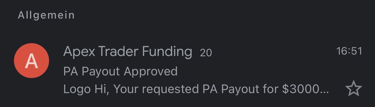 TradesForYou (@manuelgolic1) on Twitter photo Biggest one-time payout ever: $60,000 with <a href="/ApexTradeFund/">ApexTraderFunding</a> 💸🔥
Years of grinding, setbacks, and comebacks – it all paid off.
Let’s keep pushing. Biggest one-time payout ever: $60,000 with <a href="/ApexTradeFund/">ApexTraderFunding</a> 💸🔥
Years of grinding, setbacks, and comebacks – it all paid off.
Let’s keep pushing.