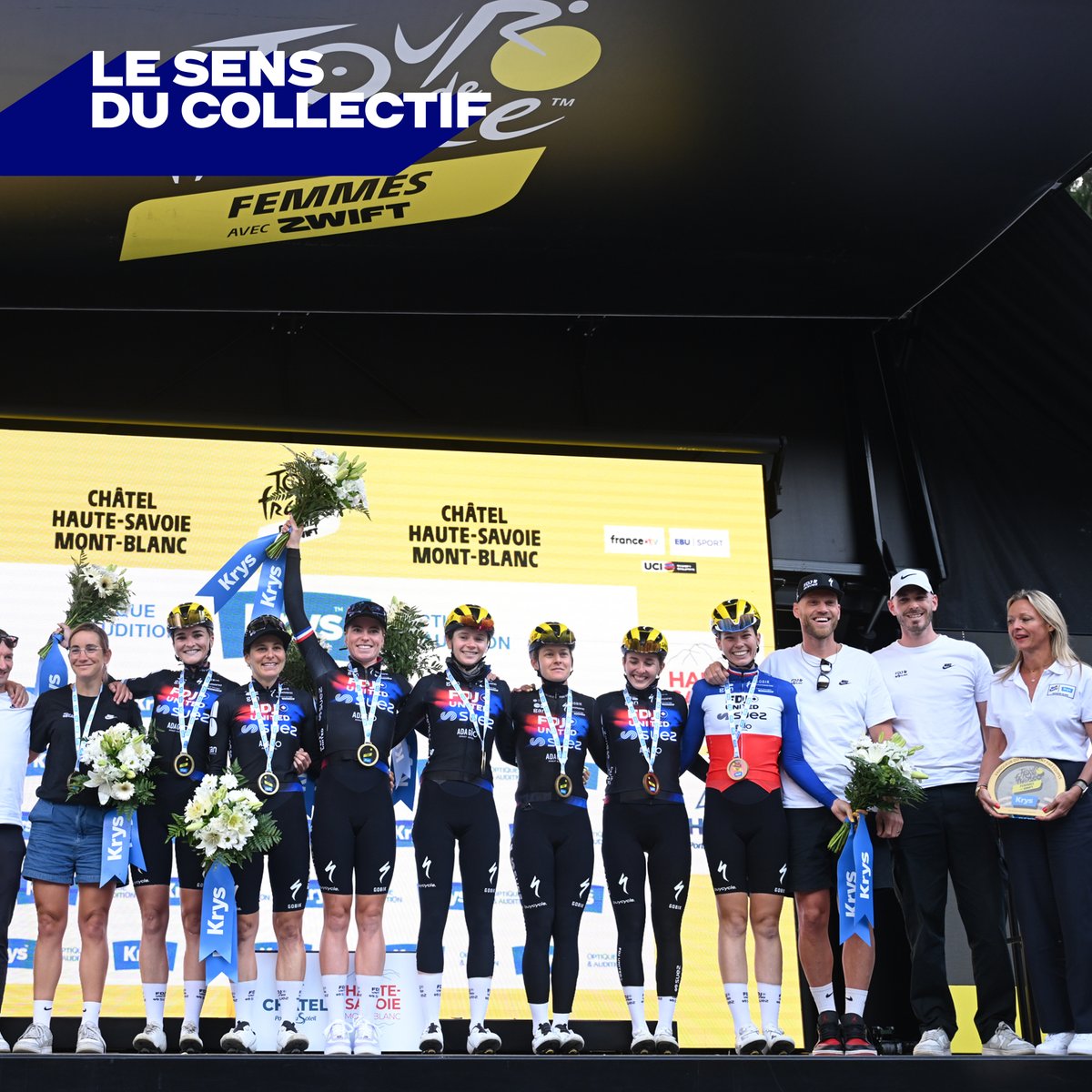 KRYS GROUP (@krysgroup) on Twitter photo Le <a href="/LeTourFemmes/">Le Tour de France Femmes avec Zwift</a> avec Zwift, parrainé par Krys depuis 3 ans, s’est achevé après 9 étapes intenses.
Le classement par équipe, soutenu par Krys, est remporté par la team FDJ Suez 👏
Bravo à cette génération de coureuses talentueuses !
À l’année prochaine ! 🚴♀️💪 Le <a href="/LeTourFemmes/">Le Tour de France Femmes avec Zwift</a> avec Zwift, parrainé par Krys depuis 3 ans, s’est achevé après 9 étapes intenses.
Le classement par équipe, soutenu par Krys, est remporté par la team FDJ Suez 👏
Bravo à cette génération de coureuses talentueuses !
À l’année prochaine ! 🚴♀️💪