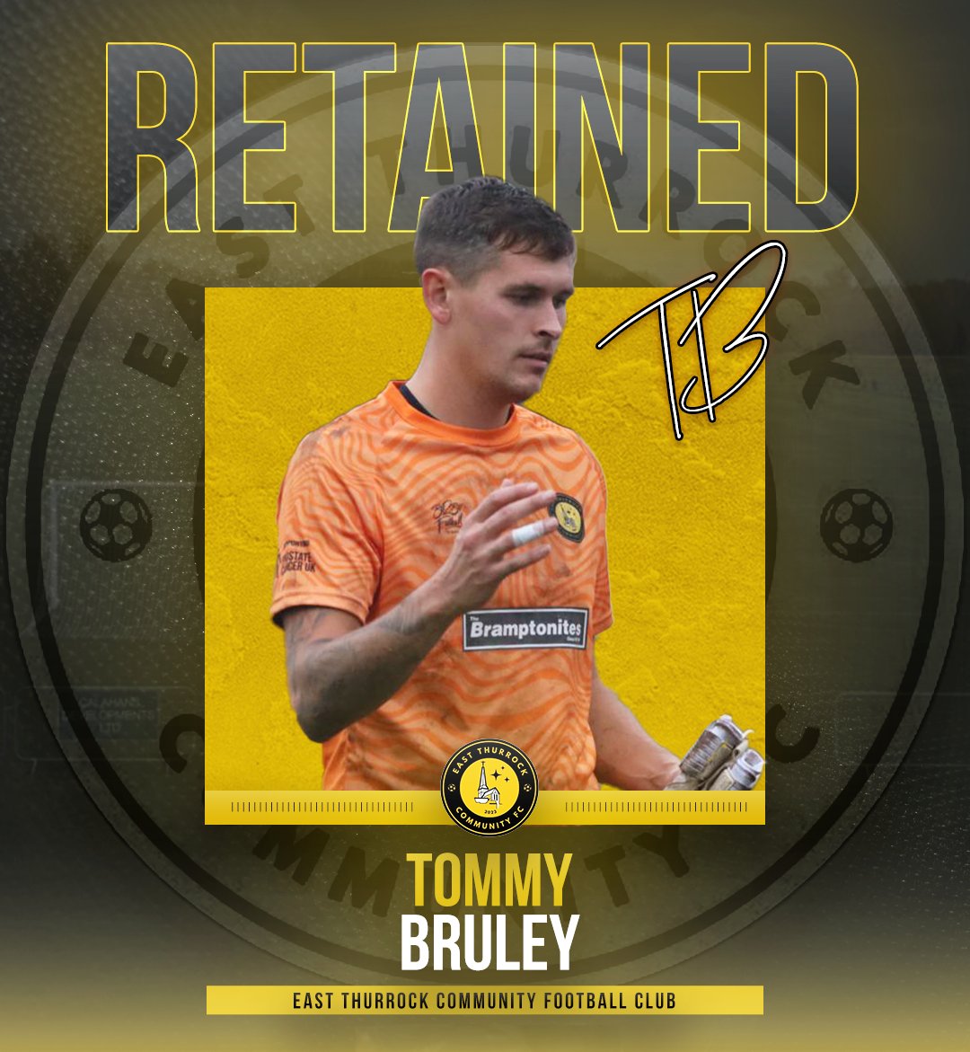 We are delighted to announce that Tommy Bruley will continue to be an East Thurrock CFC player going into next season!