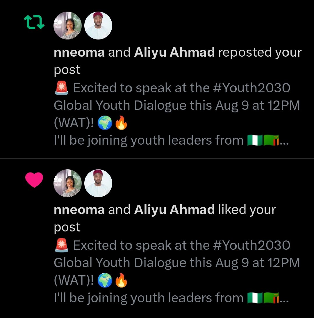 I love them please. 🫶🏽❤️ <a href="/xaxxoo/">Aliyu Ahmad</a> and <a href="/nneoma_web3/">nneoma</a>