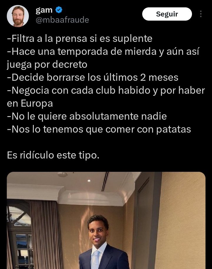 Hoy dan lecciones sobre campañas de acoso mediático y extorsiones los que ayer hacían esto con Rodrygo.