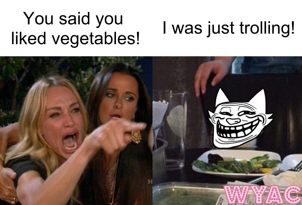 $TROLL at 150M! 
People are finally coming to their senses...
We're bringing back to the OG classic memes. 
Those that are funny, well known and actually used IRL.
$WYAC is on top of that list obviously, ask anyone around you, they all know the meme. 

NO-BRAINER