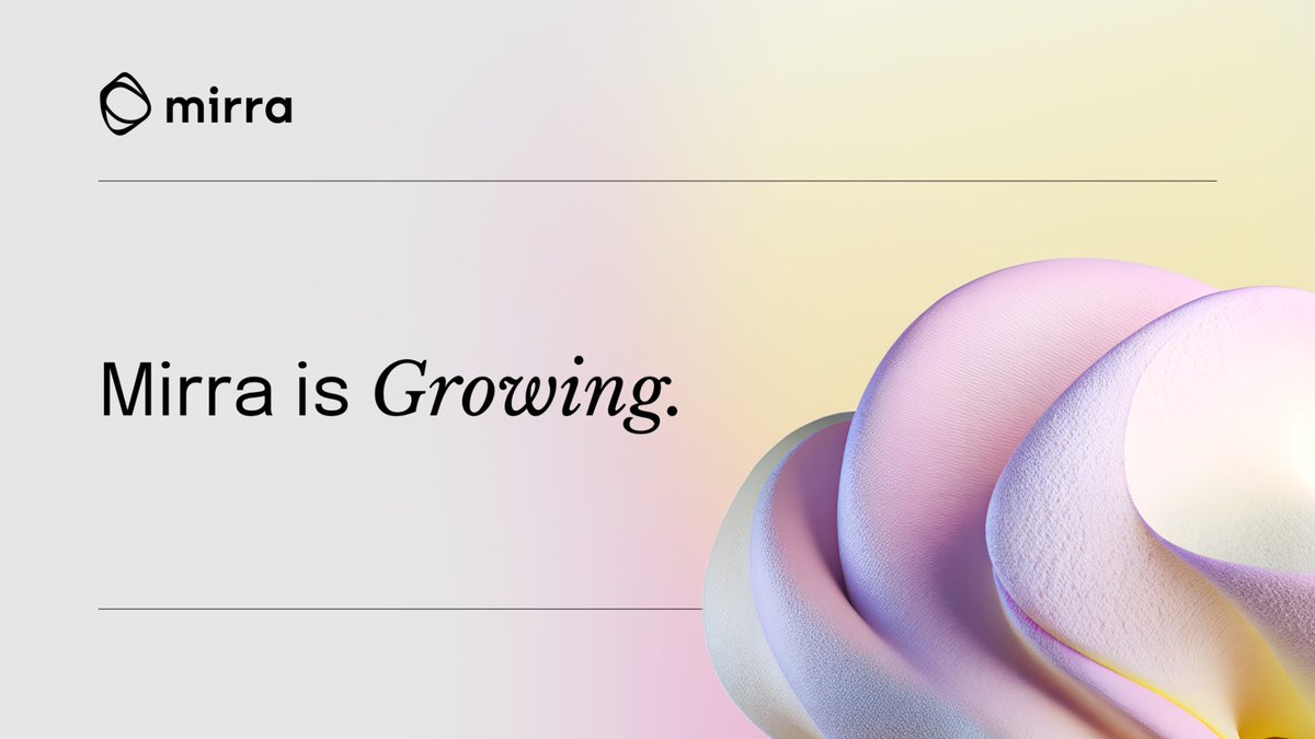 The infrastructure is built. The signal is scaling.

Now, Mirra expands beyond its own platform.

Scout now. Rewards grow.
