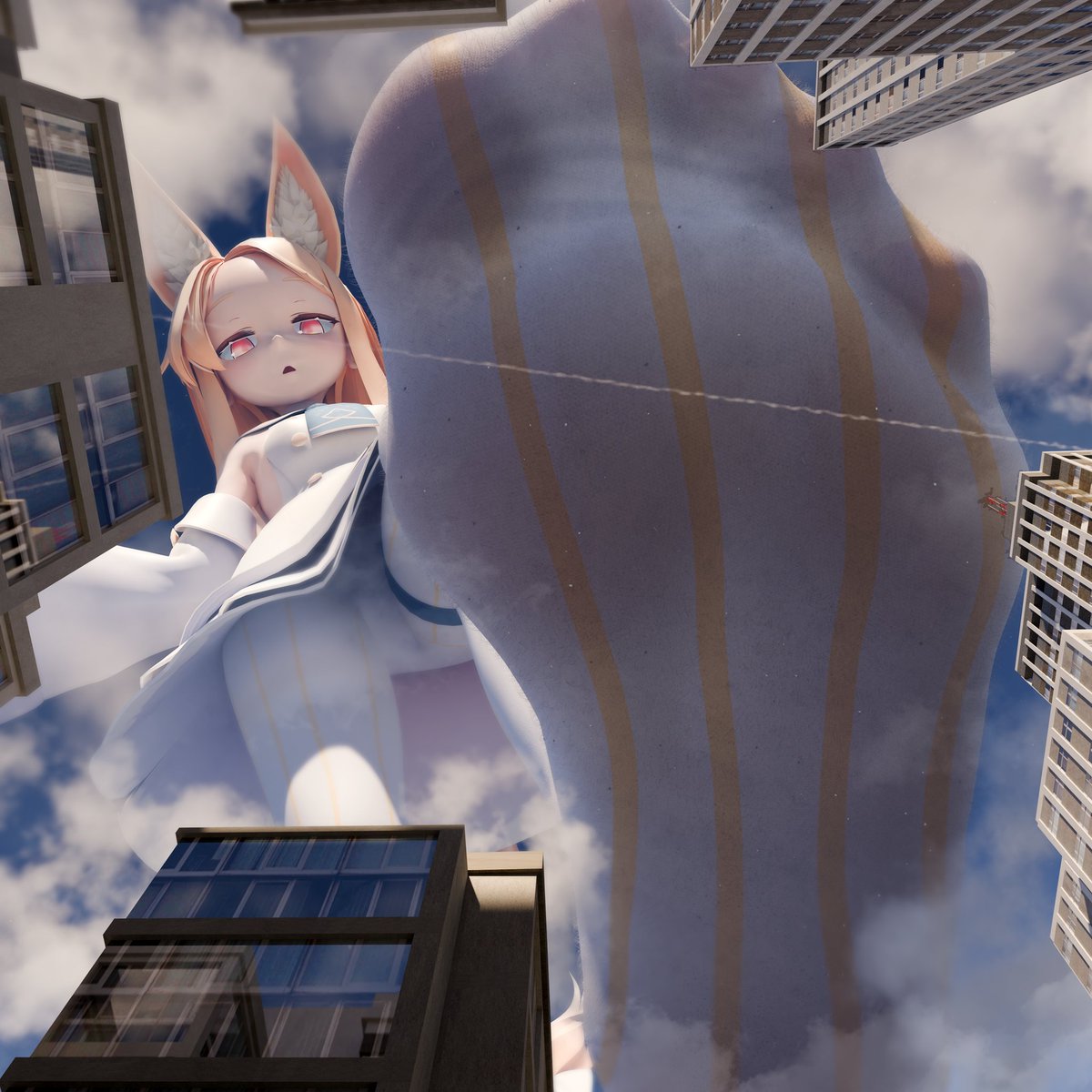 Nature346129's tweet photo. #giantess #巨大娘 https://t.co/AU4hpN1nMV