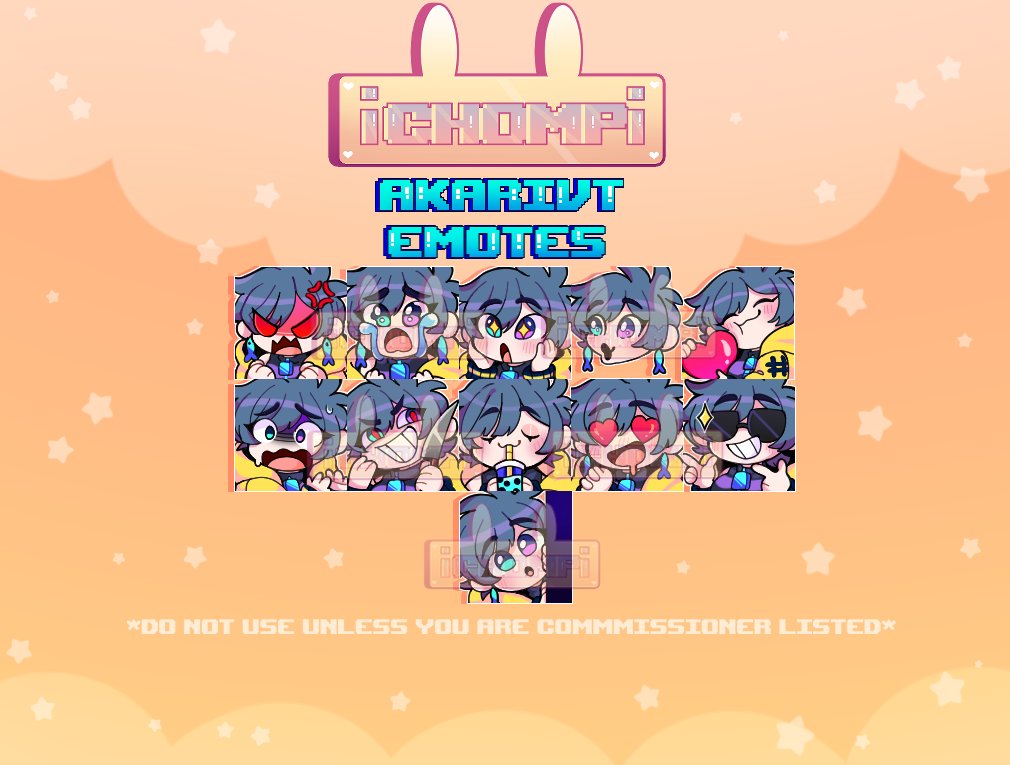 ⭐chompi✨💕(COMMS OPEN) (@ichompi) on Twitter photo Opening Emergency Comms due to a large bill that just came in -
Chibi: $55 USD
Emotes (Max 5): $35
Payment is through Paypal Invoice, dms open or you can email me at @iichompii@gmail.com
Examples: Opening Emergency Comms due to a large bill that just came in -
Chibi: $55 USD
Emotes (Max 5): $35
Payment is through Paypal Invoice, dms open or you can email me at @iichompii@gmail.com
Examples: