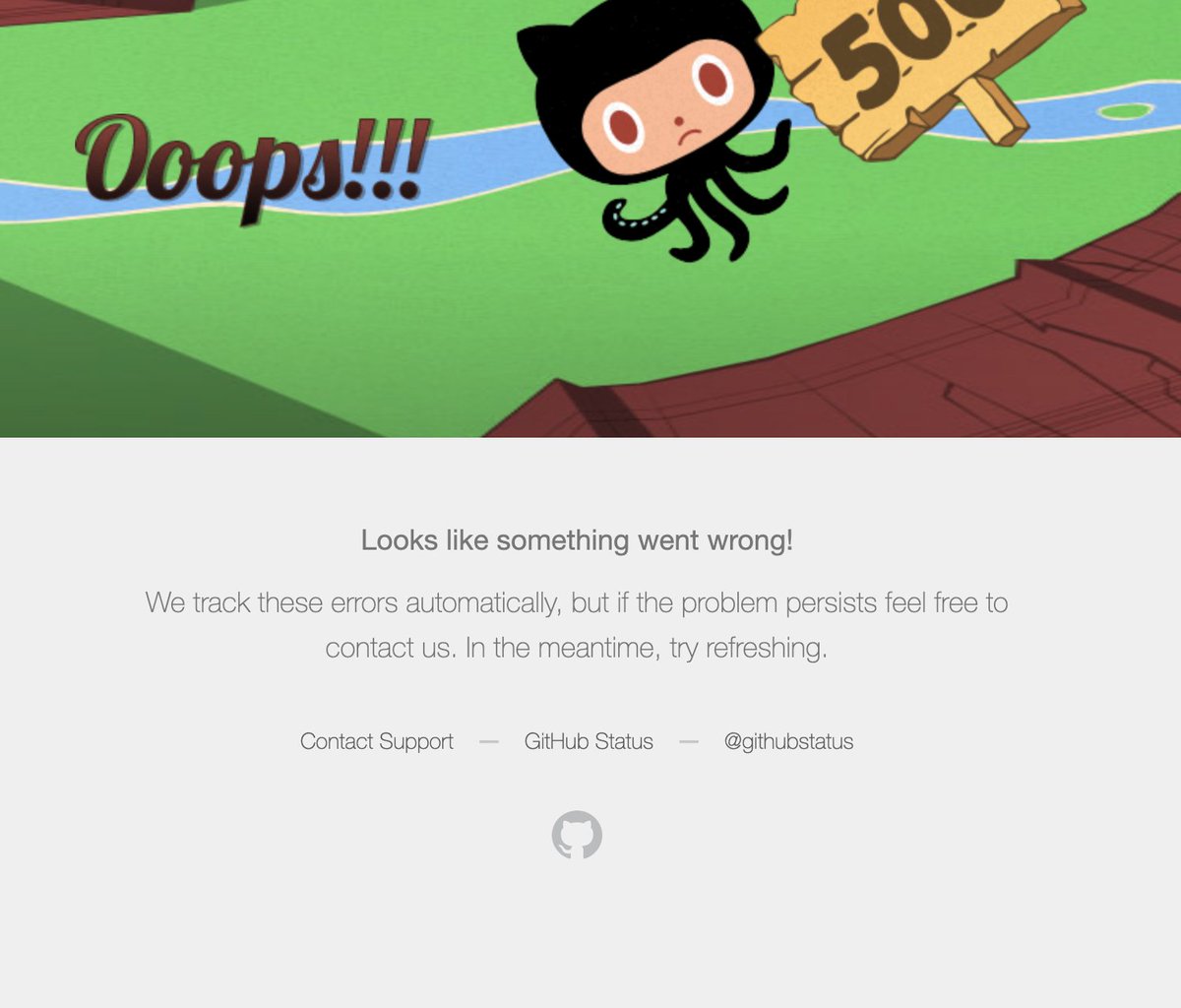 . <a href="/githubstatus/">GitHub Status</a> <a href="/github/">GitHub</a>  it looks like there is a small glitch on the PR pages, is it only from my side? Got this while accessing github.com/kubernetes/kub…