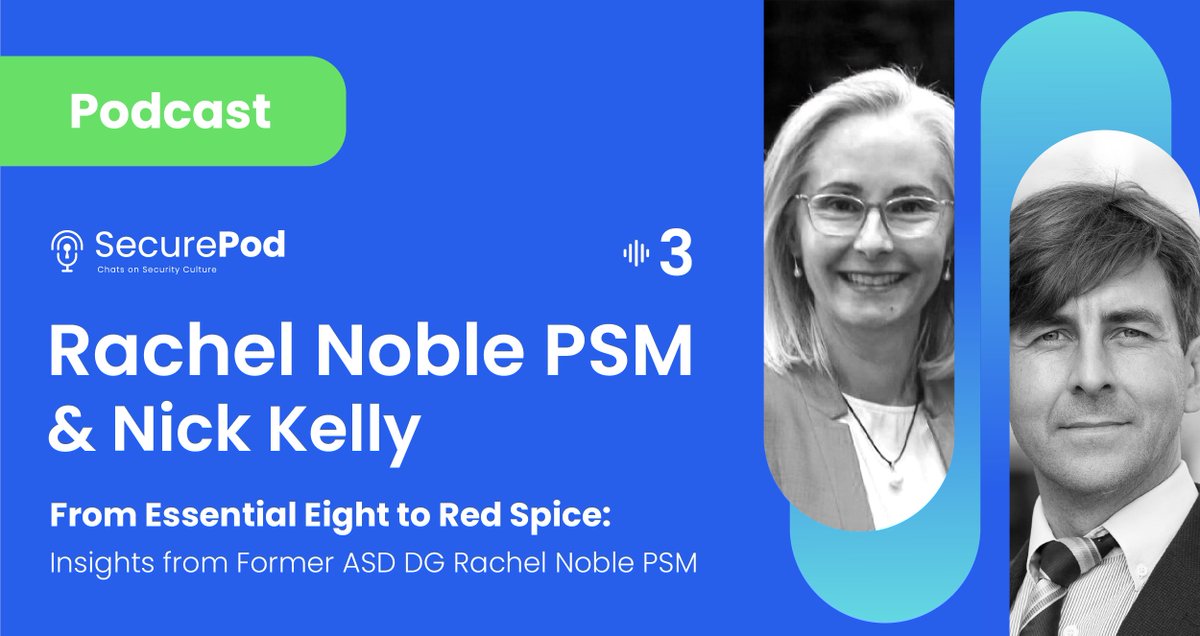 In Episode 3 of SecurePod, former ASD Director-General Rachel Noble shares how she helped uplift Australia’s cyber capability.

Listen now: secureflag.com/resources/reso…

🔴 Youtube: youtu.be/kHbmOcFqWLo?si…
🟢 Spotify: open.spotify.com/episode/7cVEp7…