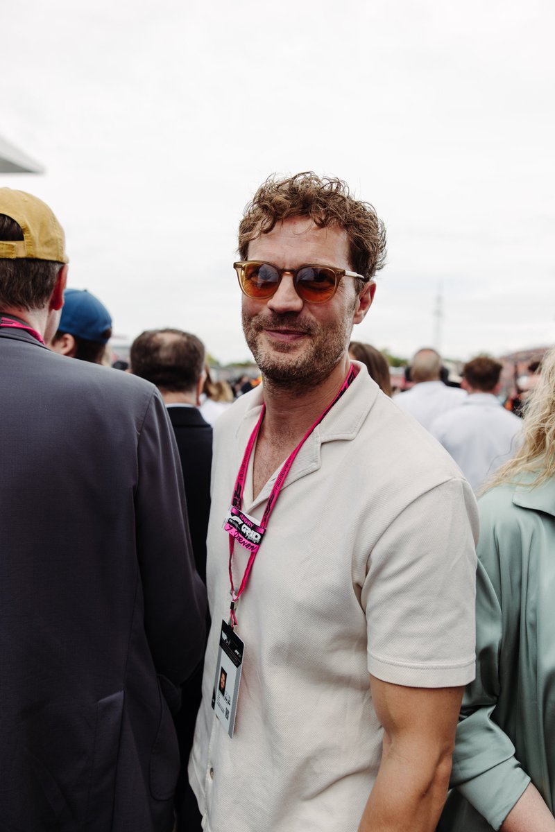 NEW • Jamie Dornan during the F1 Hungarian Grand Prix last Sunday | #JamieDornan #HungariangGP