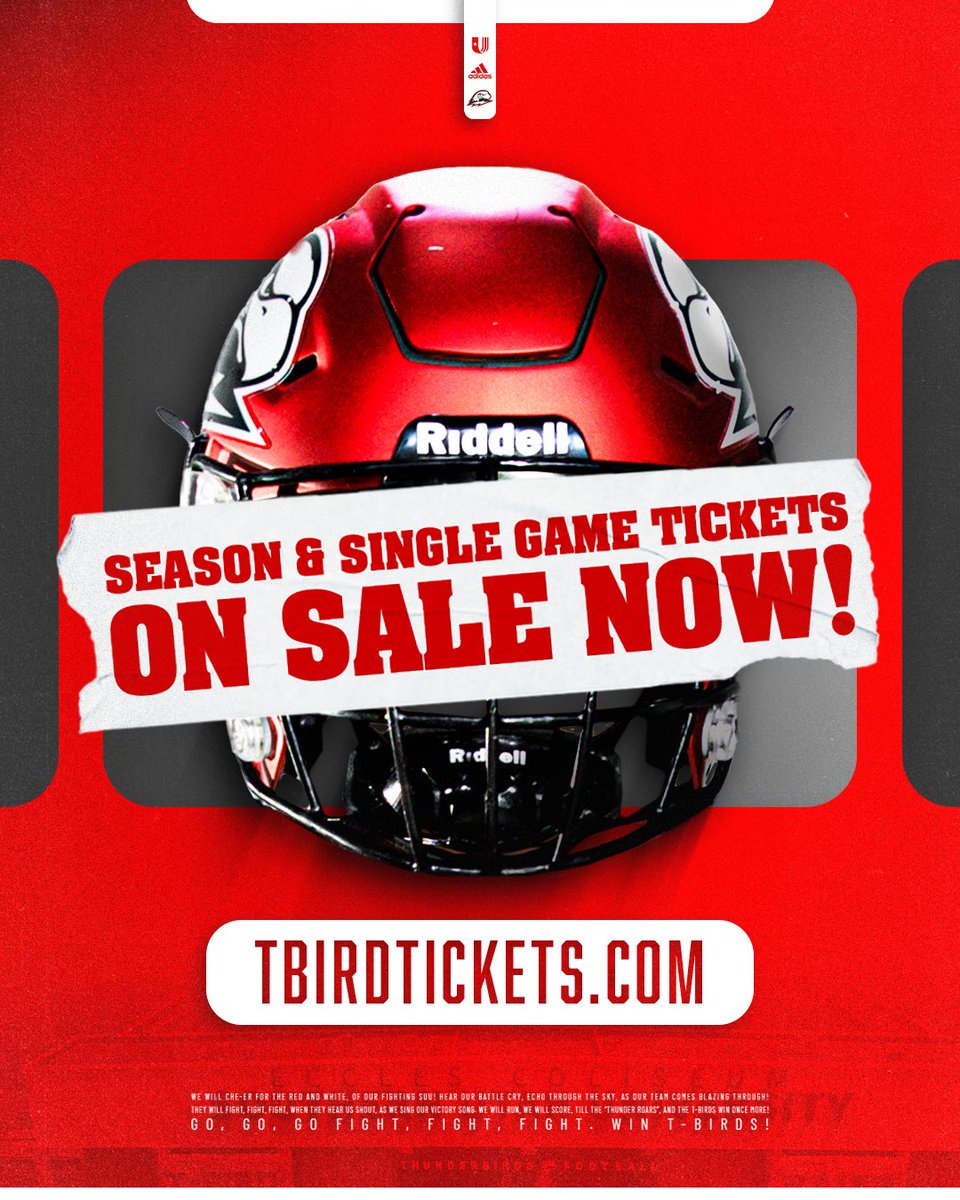 Season and single game tickets on sale NOW!

Secure your seat in Eccles Coliseum all season long at tbirdtickets.com 🧨 

#WeChase ⚡️ #TBirdNation ⚡️ #RaiseTheHammer