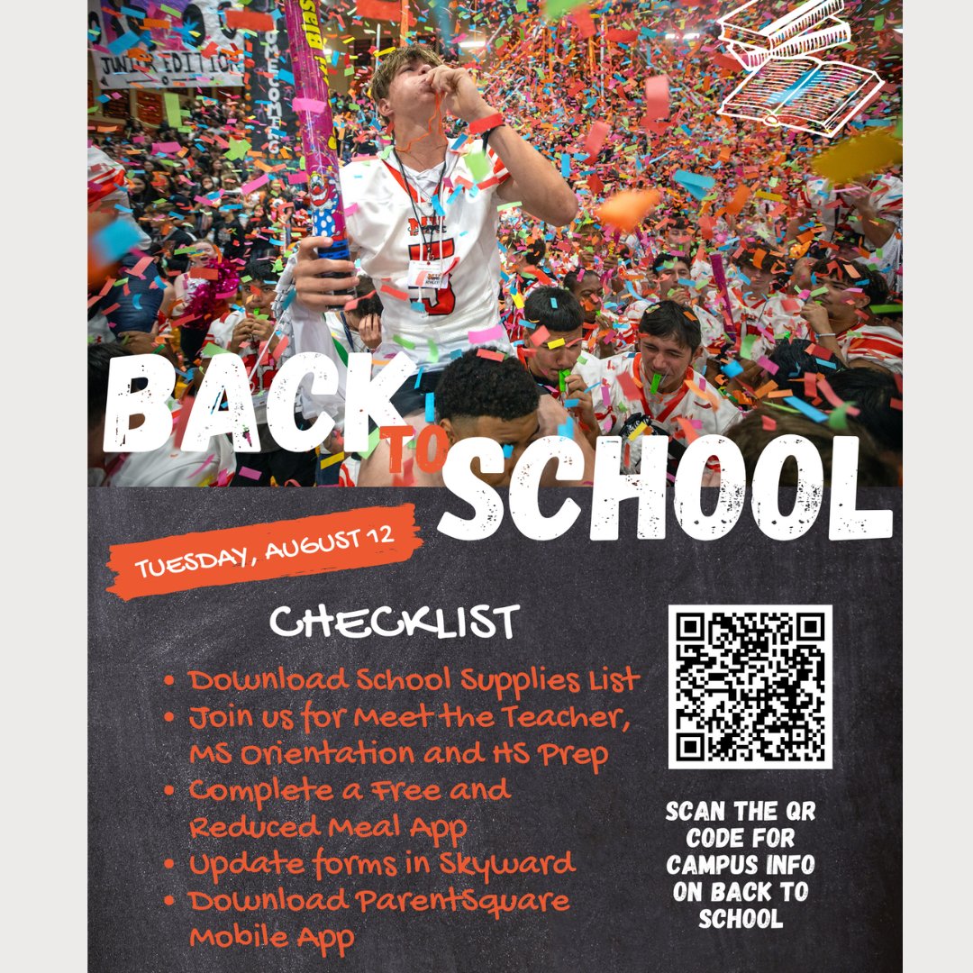 📚🎒 MVISD families, Back to School is almost here! 🎉  

To help you get ready, we’ve put together a handy Back-to-School Checklist! ✅ From supplies to important dates — we’ve got you covered!

📄 Check it out here: mvisd.com/apps/pages/ind…
