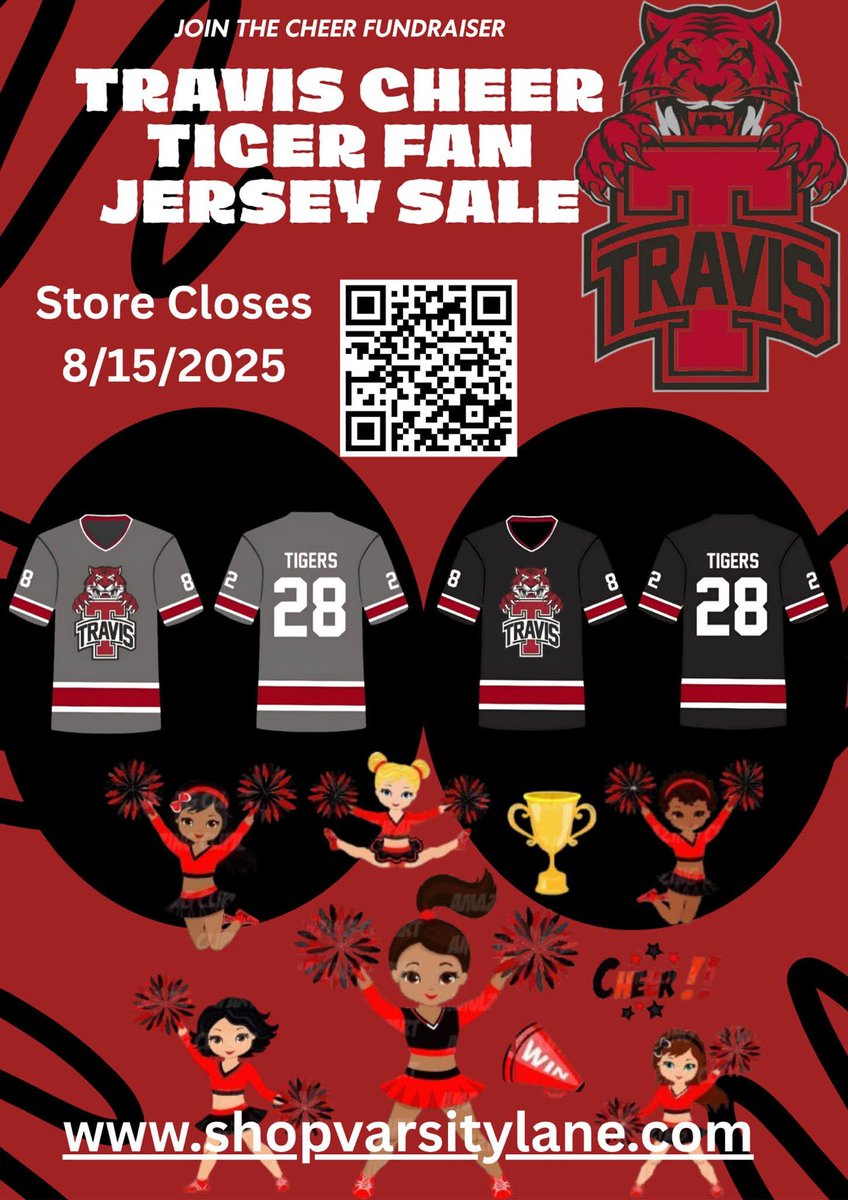 Help support Travis Cheer! 📣
shopvarsitylane.myshopify.com