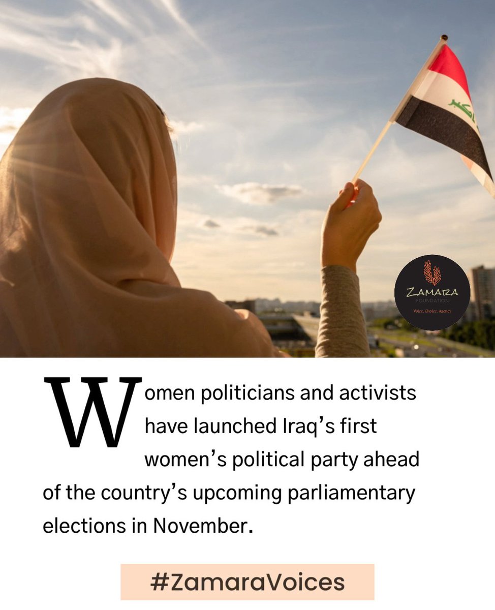Zamara_fdn's tweet image. A new chapter begins in Iraq.
For the first time in history, Iraqi women have launched their own political party Al-Mawadda. Years of organizing.

The future is feminist even where the world least expects it.
💜 7,000+ members strong.
💜 Born from resistance and hope.
💜 And a…