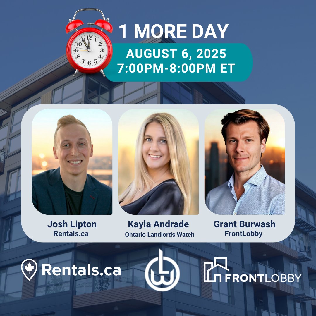 🔍 Finding the right Tenant isn’t guesswork. It’s a process you can master.
Join us on August 6th @ 7 PM (ET) with <a href="/OLWLandlords/">Ont Landlord Watch</a> and <a href="/Rentalsdotca/">Rentals.ca Network</a>

🎟️ Free webinar – register now →hubs.la/Q03B2sxT0
