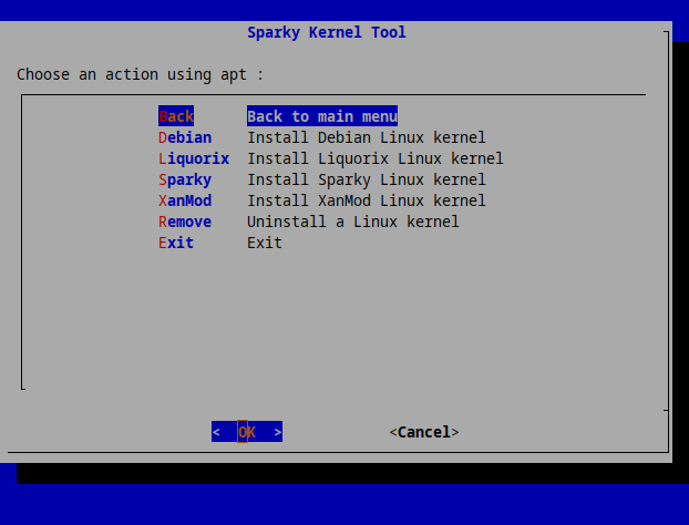 SparkyLinux's tweet image. Another update of sparky-package-tool (spt): this time added Liquorix Linux kernel installer #linux #debian #sparkylinux