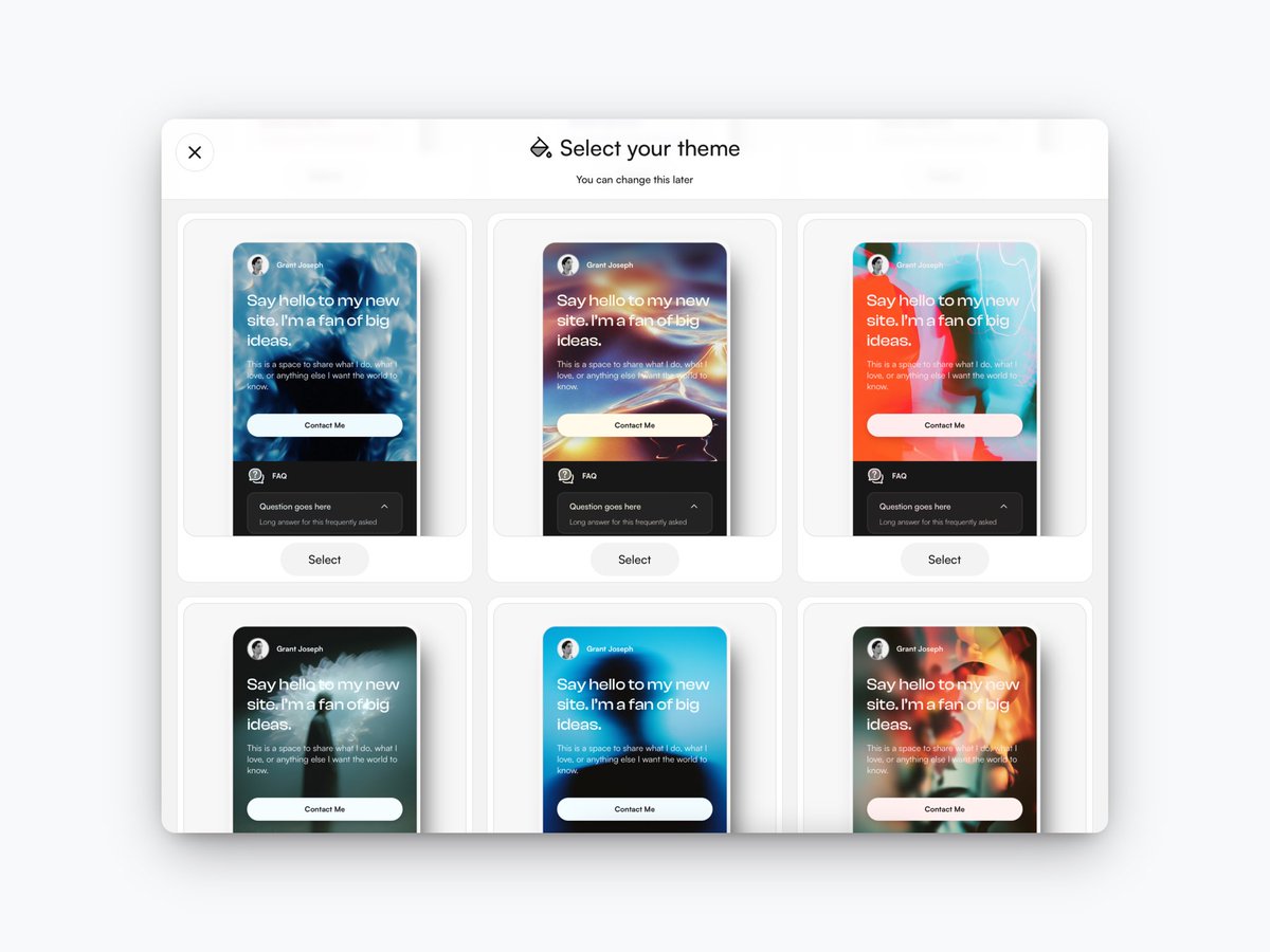 New themes are live, and free to use on your existing or new Pop Site 🥶🔥