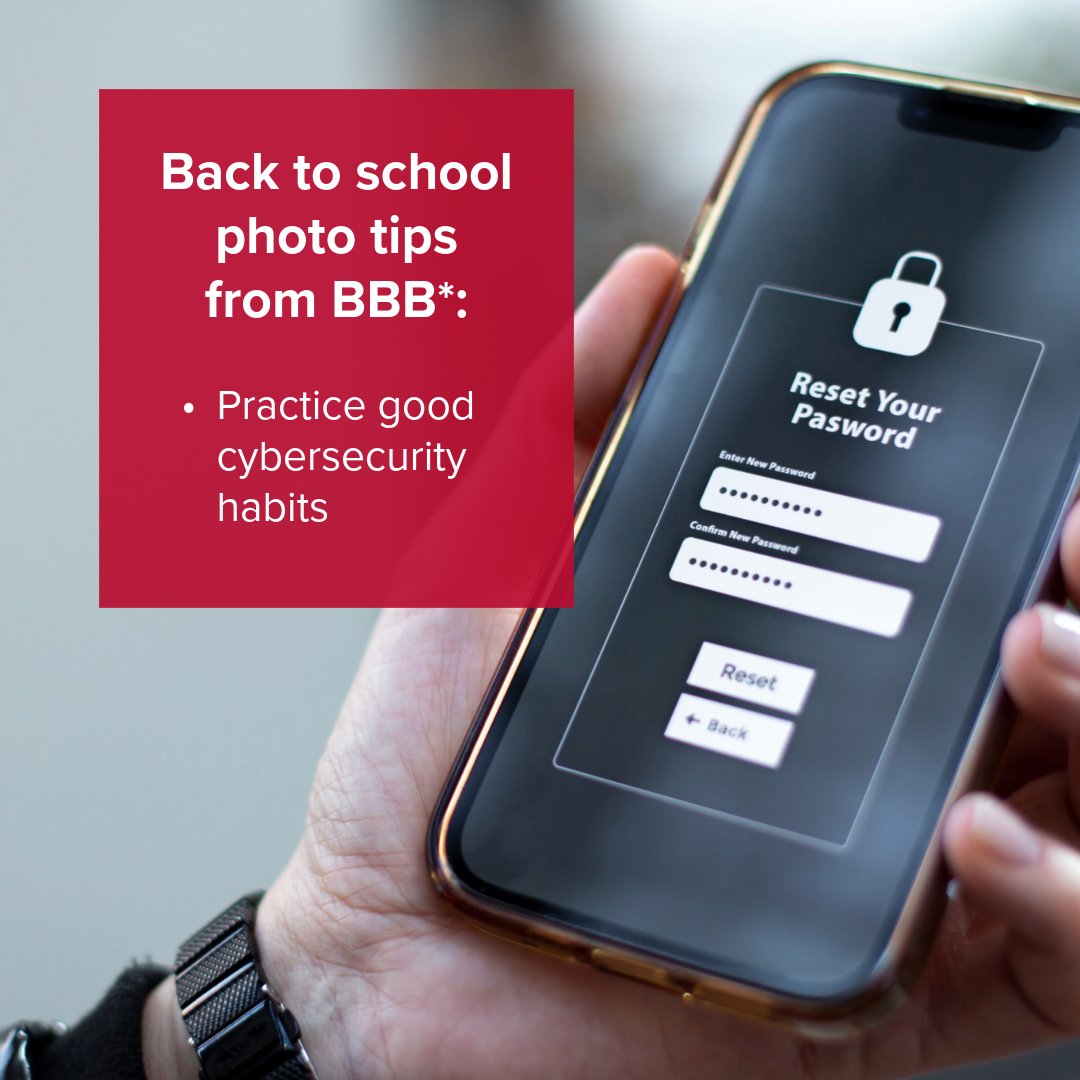 Back to school means cute pictures of kids heading back to class. But... be careful what you share with the world.

#BackToSchool #OnlineSafety