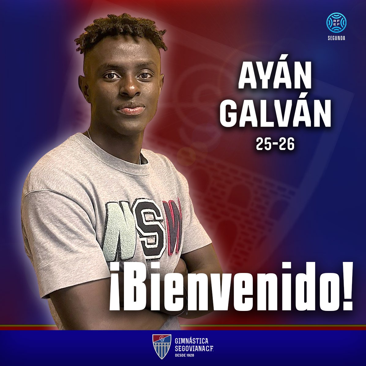lagimnastica's tweet photo. 🤝🏻 La Segoviana incorpora al jugador alicantino Ayàn Galván.
🙌🏻 Extremo polivalente para las dos bandas. Con rapidez y desborde 
🫶🏻 ¡Bienvenido Ayán y mucha suerte!
#AúpaSego🔵🔴 https://t.co/Yq1JYz2Zjd