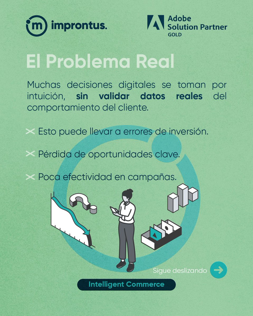 Improntus_'s tweet image. 🔍 Tomar decisiones sin datos es arriesgado… pero todavía común en muchas empresas.
 💡Decisiones más inteligentes → resultados más sólidos.
 📩Conversemos sobre cómo escalar tu ecommerce.
#Improntus #ElevatingDigitalExperience #adobepartner #ecommerce #intelligentcommerce