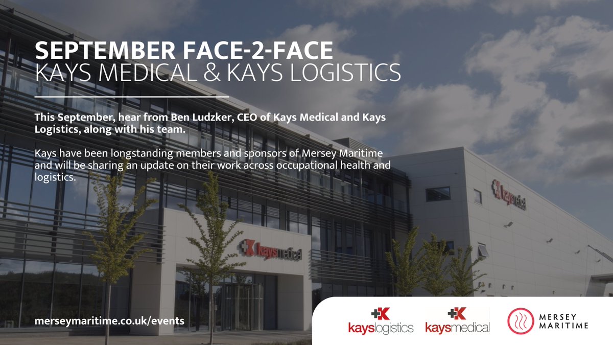 Join us this September as Ben Ludzker, CEO of <a href="/KaysMedical/">Kays Medical</a> &amp; Kays Logistics, and his team share insights into their work across occupational health, logistics, &amp; workplace wellbeing.

📲Register now: hubs.ly/Q03BlVkT0