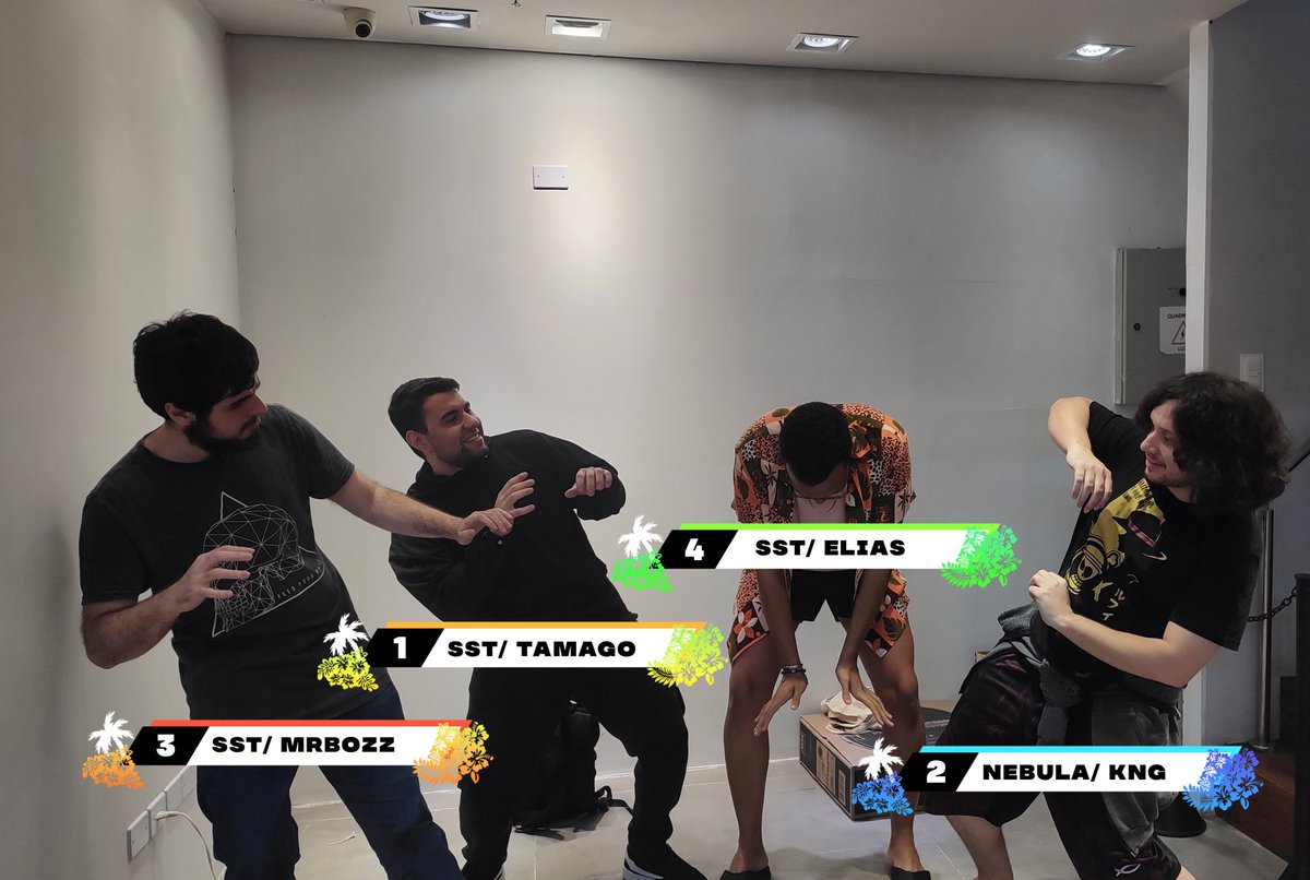 Seaside Troupe (@seaside_troupe) on Twitter photo Apesar do drip, o Elias conseguiu fugir da NextGen, surpreendendo o resto do top 4!
4° <a href="/nriquelias/">Henrique Elias</a>
🥉<a href="/MrbozzSSB/">Mrbozz</a>
🥈<a href="/FelipeKng/">KNG</a>
🥇<a href="/Tamago_nextt/">SST | Tamago</a> Apesar do drip, o Elias conseguiu fugir da NextGen, surpreendendo o resto do top 4!
4° <a href="/nriquelias/">Henrique Elias</a>
🥉<a href="/MrbozzSSB/">Mrbozz</a>
🥈<a href="/FelipeKng/">KNG</a>
🥇<a href="/Tamago_nextt/">SST | Tamago</a>