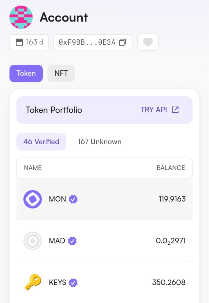 Erlan Adiyanto⌘ (@adiyantoer20949) on Twitter photo Day 163 on the <a href="/monad/">Monad ⨀</a> testnet
Lending & Borrow on <a href="/peridotprotocol/">Peridot Finance</a>
Peridot.finance
Trade memecoins on <a href="/nadfun/">Nadine Sheridan</a>
testnet.nad.fun
Trade on <a href="/pinguexchange/">PINGU</a>
pingu.exchange
Stake shmon on <a href="/0xFastLane/">FastLane Labs</a>
shmonad.xyz Day 163 on the <a href="/monad/">Monad ⨀</a> testnet
Lending & Borrow on <a href="/peridotprotocol/">Peridot Finance</a>
Peridot.finance
Trade memecoins on <a href="/nadfun/">Nadine Sheridan</a>
testnet.nad.fun
Trade on <a href="/pinguexchange/">PINGU</a>
pingu.exchange
Stake shmon on <a href="/0xFastLane/">FastLane Labs</a>
shmonad.xyz