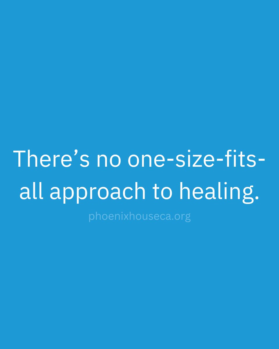 PhoenixHouseCa's tweet photo. Everyone’s recovery journey is different. That’s why personalized treatment plans matter. From outpatient therapy and residential care to harm reduction and MAT, support must reflect each person’s background, goals, and experiences. Tailored care leads to lasting results. https://t.co/s9E8D057xG