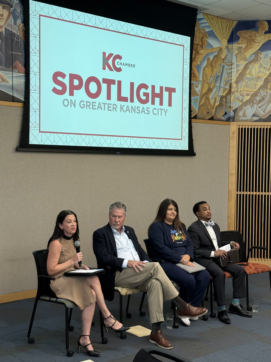 kcchamberGOV's tweet photo. @KauffmanFDN Before we leave the @KauffmanFDN, @jonismithkcmo is moderating a Spotlight on Kansas City “Accelerating Hidden Talent” panel discussion featuring representatives from Goodwill of Western Missouri &amp; Eastern Kansas, @evergypower, and @KCScholars. https://t.co/u0i3JD0f2j