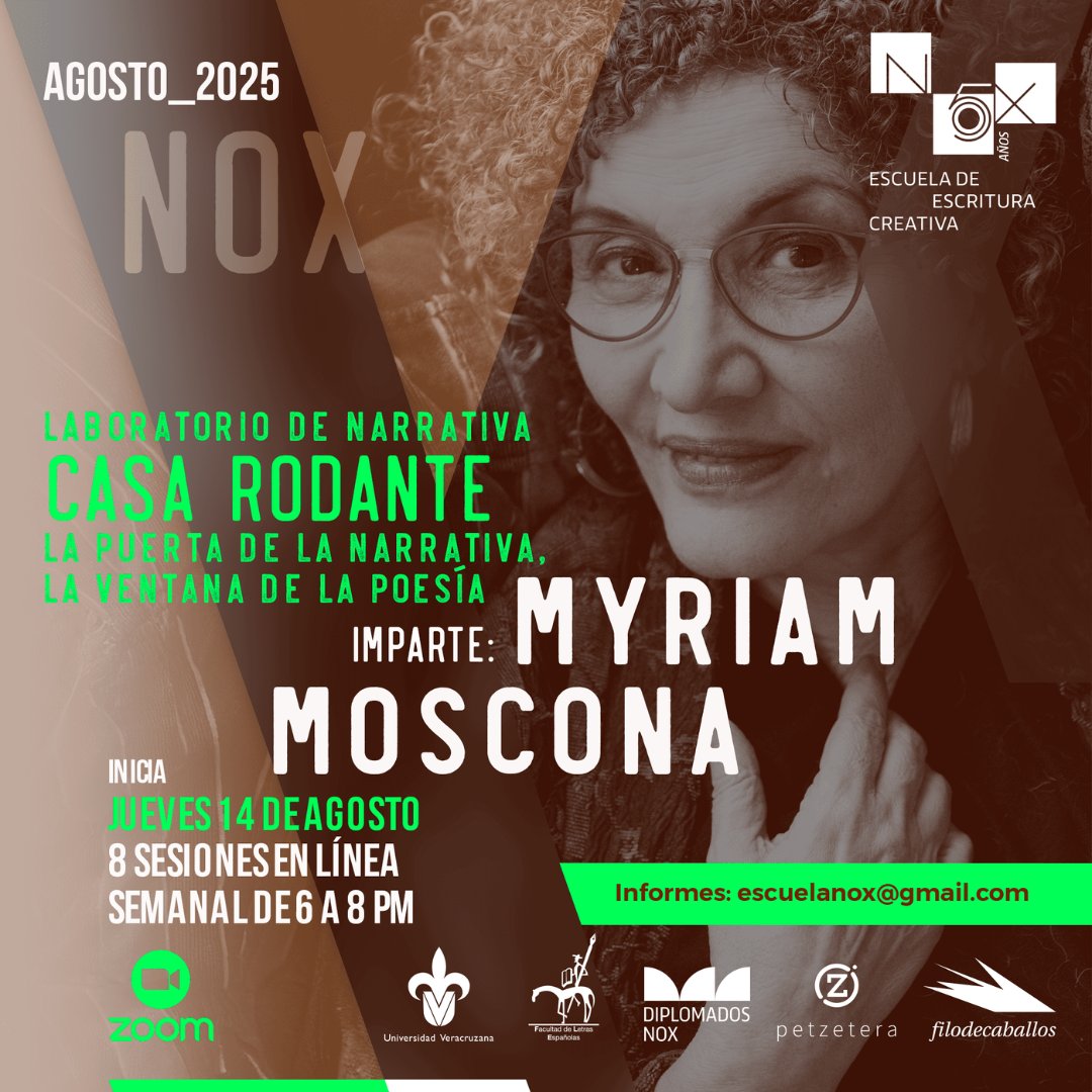 ✏️📖 ¿Te gustaría ampliar los horizontes entre la narrativa y la poesía? 

🌟 En este laboratorio podrás trabajar tus textos.

📲 ¡Consulta toda la información en nuestra web! escuelanox.com/laboratorio-de…

📩 Inscríbete enviando un correo a escuelanox@gmail.com