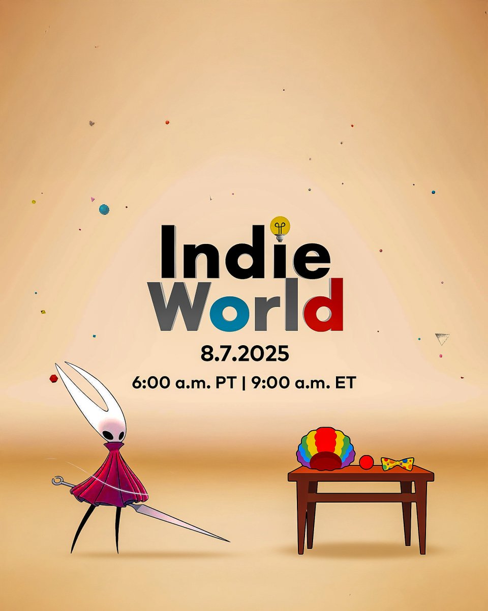Nintendo's next Indie World showcase is this Thursday! ✨