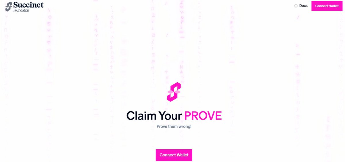 💸Airdrop geldi!

💜Succinct airdrop claimi açıldı!

📲claim.succinct.foundation

🟣Claim için Ethereum ağında ETH'ye ihtiyacınız var. 

⏰CEX Borsalarda tradeler 20.00'da açılacak. 

⚠️Uniswap tarafından swap yapacaksanız likidite az görünüyor dikkat etmenizi öneririm.