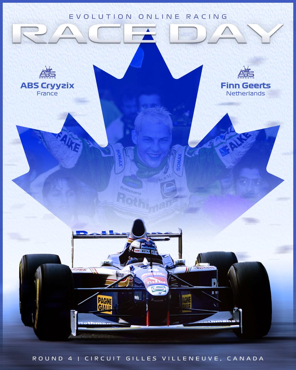 ABS Esports (@abs_esports_gg) on Twitter photo 🏁 | Race Day - <a href="/EORFormula1/">Evolution Online Racing</a>
Round 4 at Canada | 🇨🇦
🇳🇱 | Finn Geerts
🇫🇷 | Cryyzix
Good luck guys
🕖 | 7:00 PM UK Time 🏁 | Race Day - <a href="/EORFormula1/">Evolution Online Racing</a>
Round 4 at Canada | 🇨🇦
🇳🇱 | Finn Geerts
🇫🇷 | Cryyzix
Good luck guys
🕖 | 7:00 PM UK Time